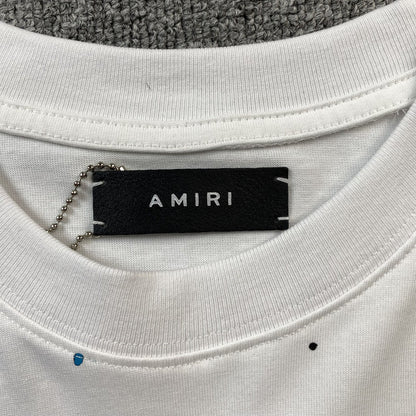 Remera Amiri Crystal Core Logo Blanca