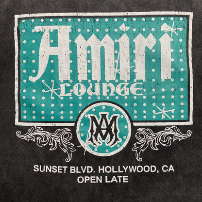Remera Amiri Crystal Lounge Negra