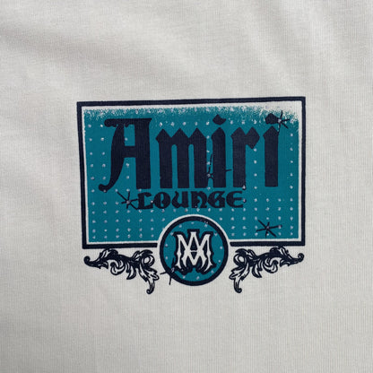 Remera Amiri Crystal Lounge Blanca