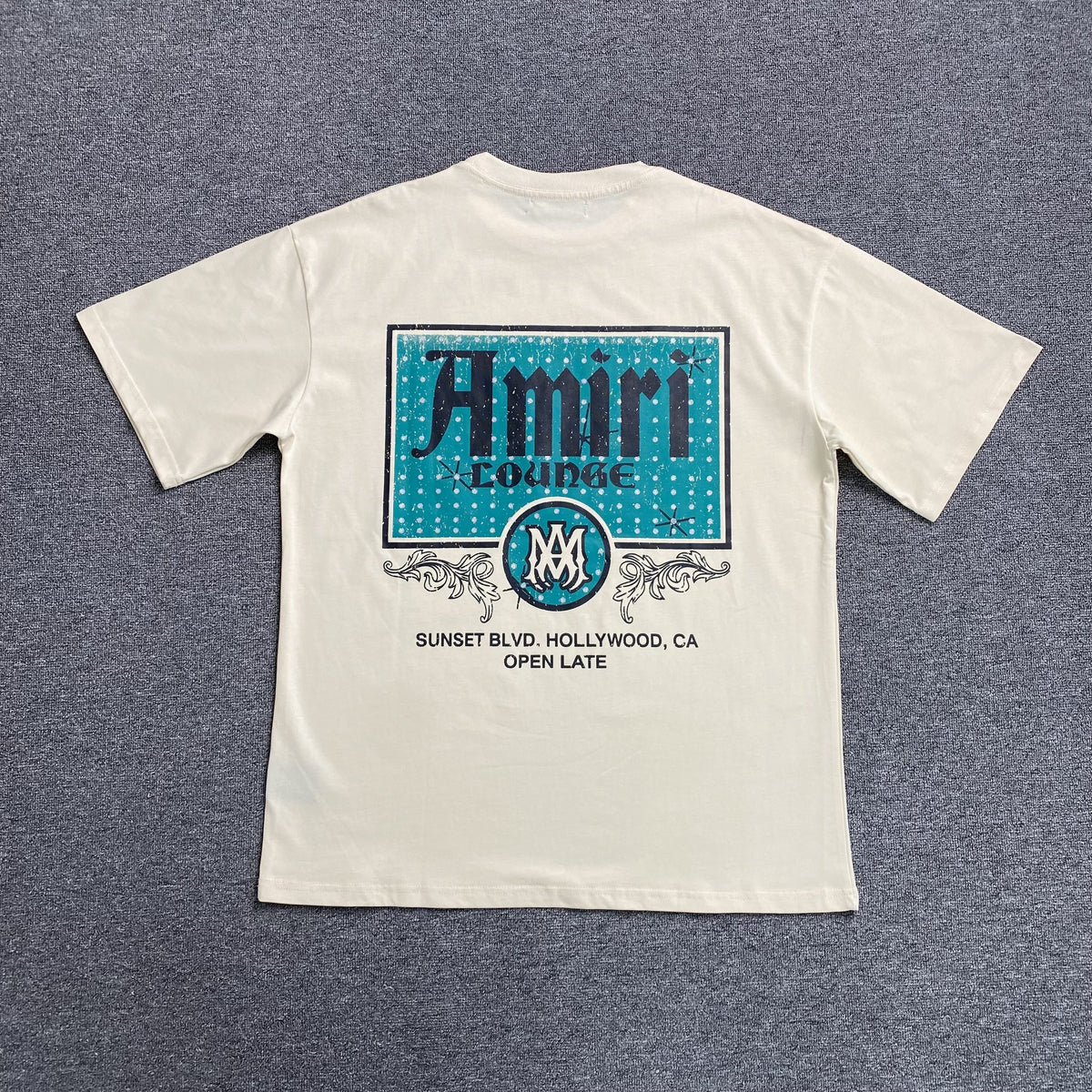 Remera Amiri Crystal Lounge Blanca