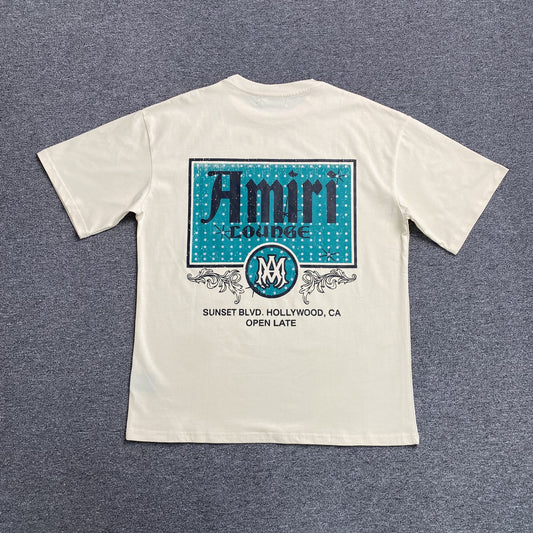 Remera Amiri Crystal Lounge Blanca
