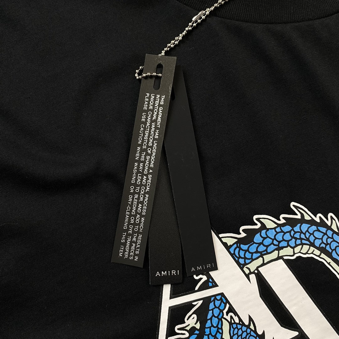 Remera Amiri Dragon Negra