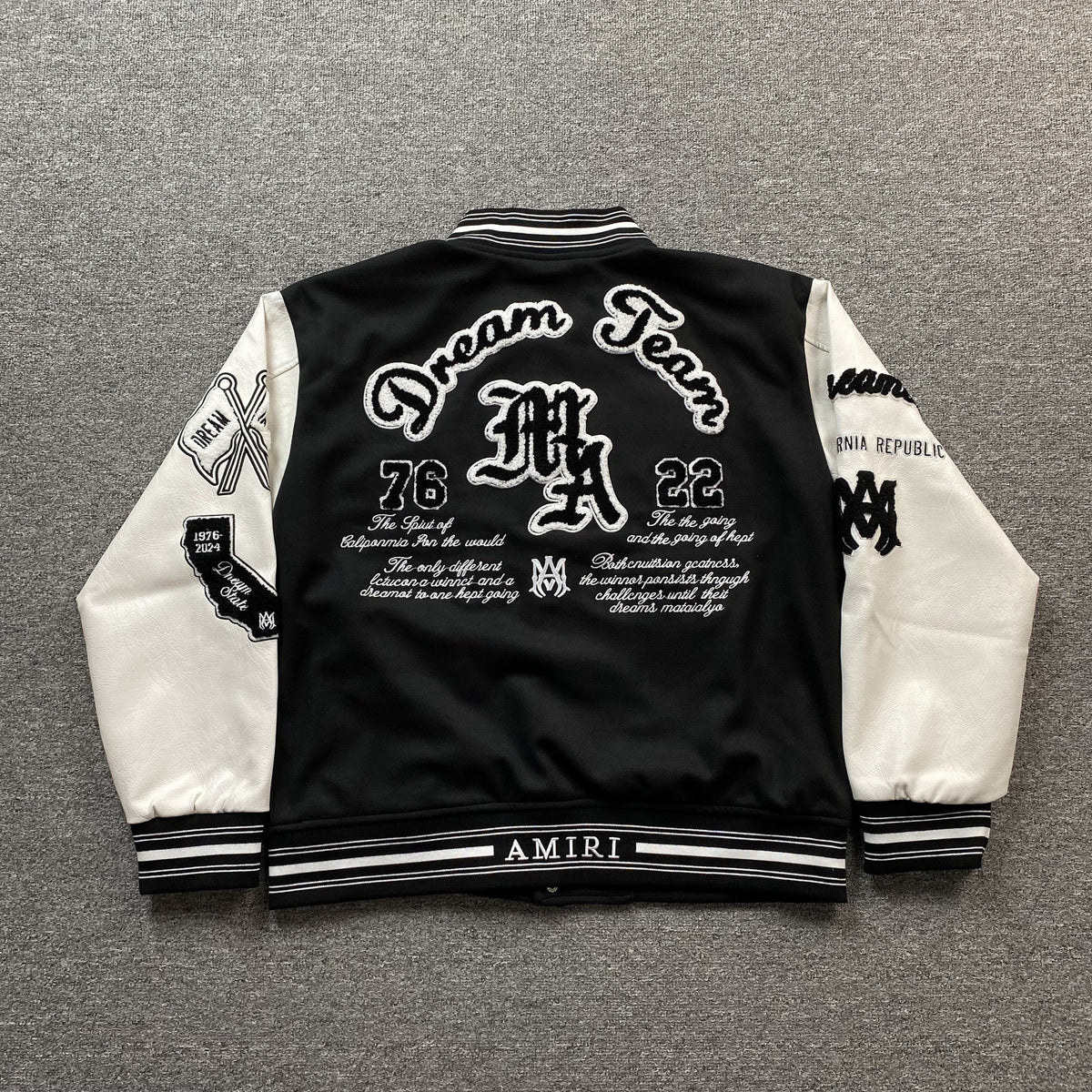 Campera Amiri Dream Team Bomber Negra