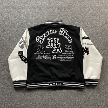 Campera Amiri Dream Team Bomber Negra