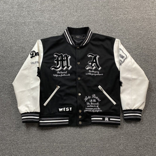 Campera Amiri Dream Team Bomber Negra