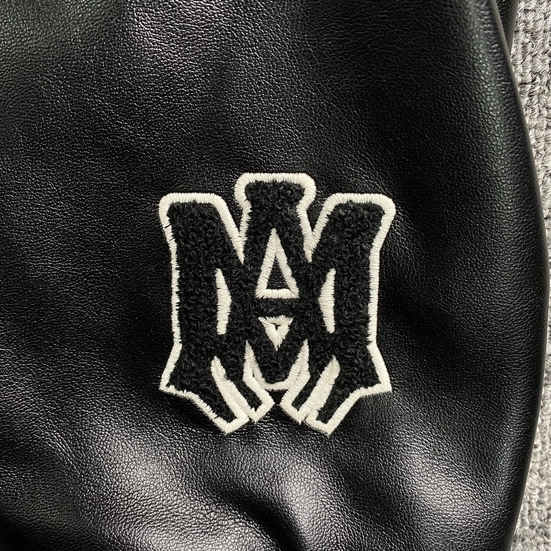 Campera Amiri Eagle Bomber Negra