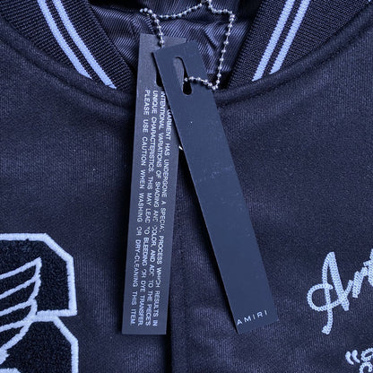 Campera Amiri Eagle Bomber Negra