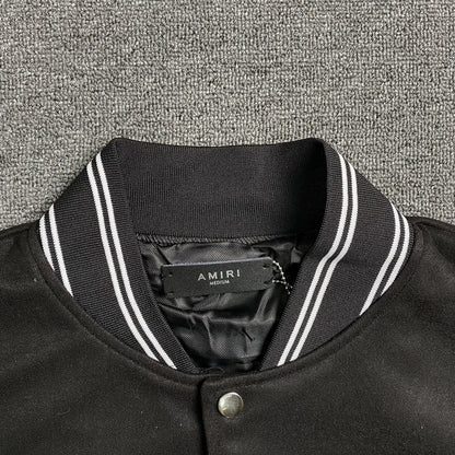 Campera Amiri Eagle Bomber Negra