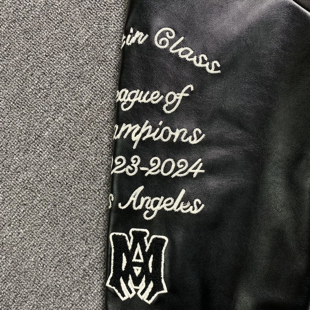 Campera Amiri Eagle Bomber Negra