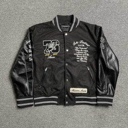 Campera Amiri Eagle Bomber Negra