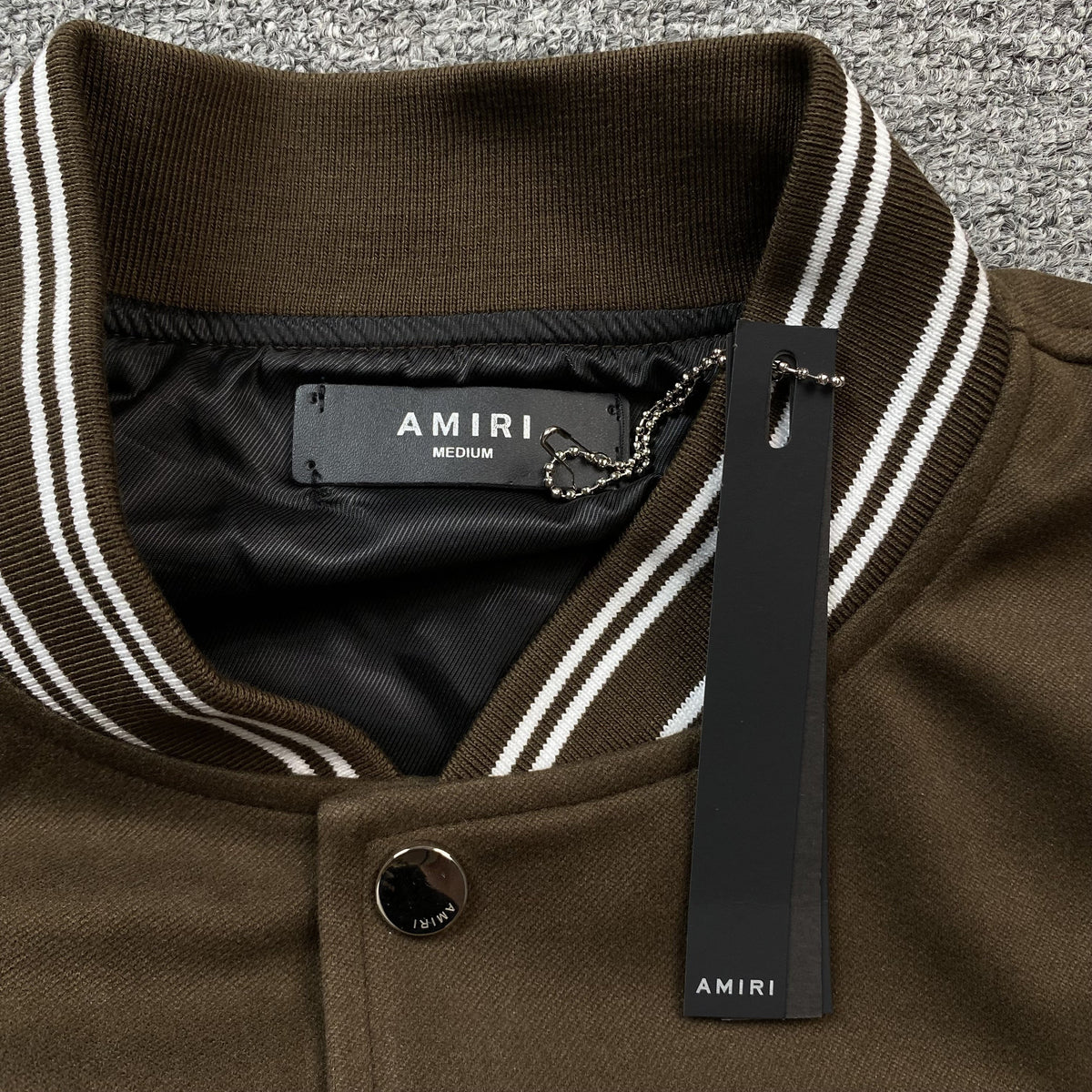 Campera Amiri Eagle Bomber Marron