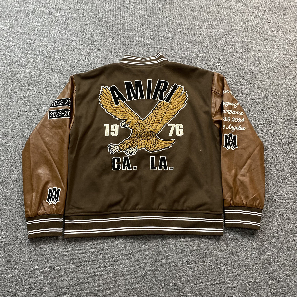 Campera Amiri Eagle Bomber Marron