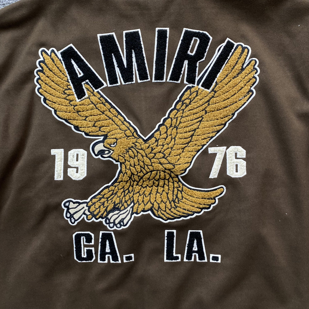 Campera Amiri Eagle Bomber Marron