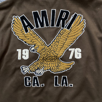Campera Amiri Eagle Bomber Marron