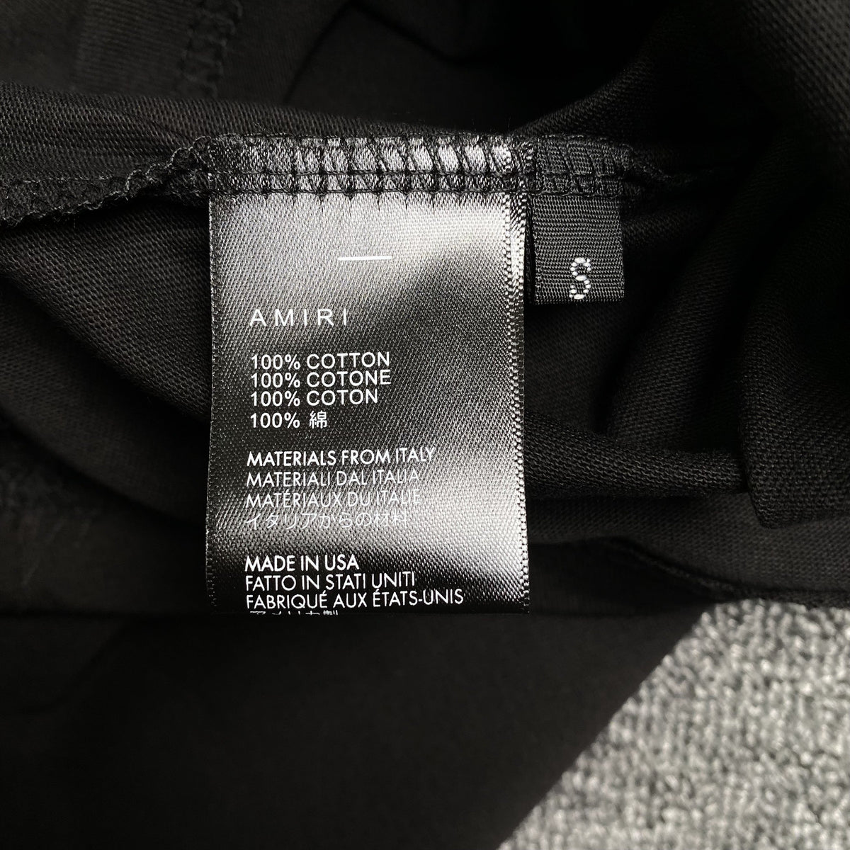 Remera Amiri Filigree Negra