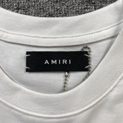 Remera Amiri Floral Logo Blanca