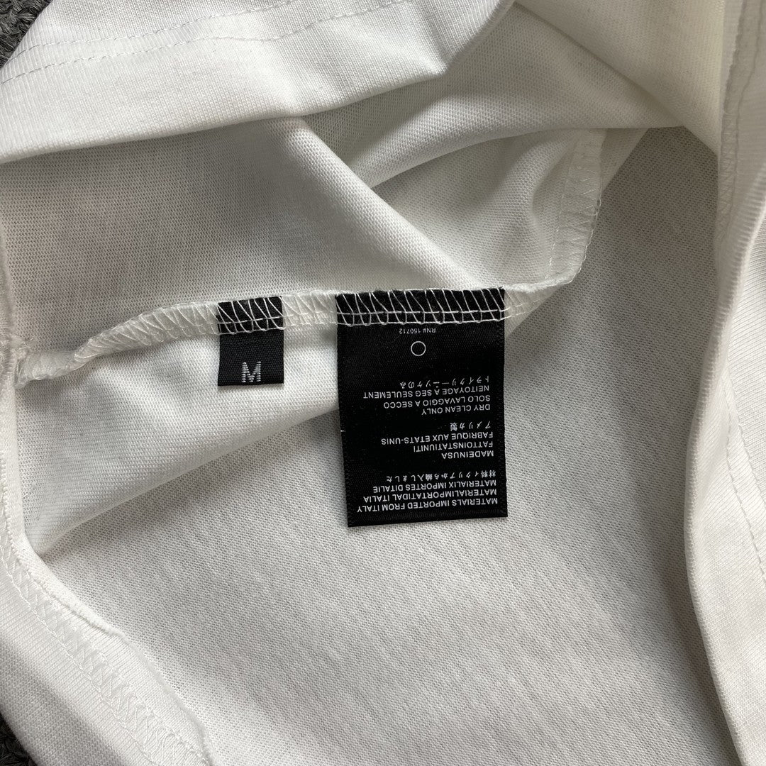 Remera Amiri Floral Logo Blanca