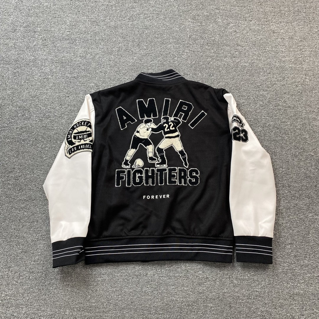 Campera Amiri Hockey Bomber Negra