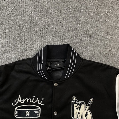 Campera Amiri Hockey Bomber Negra