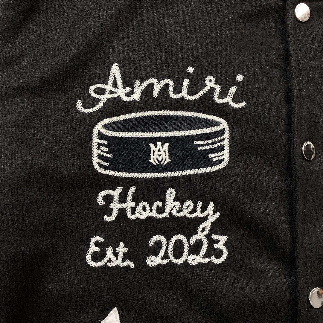 Campera Amiri Hockey Bomber Negra