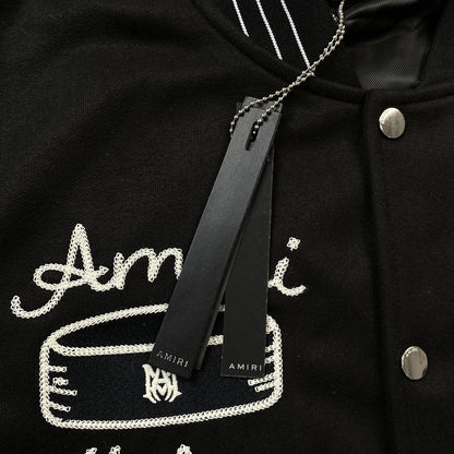 Campera Amiri Hockey Bomber Negra