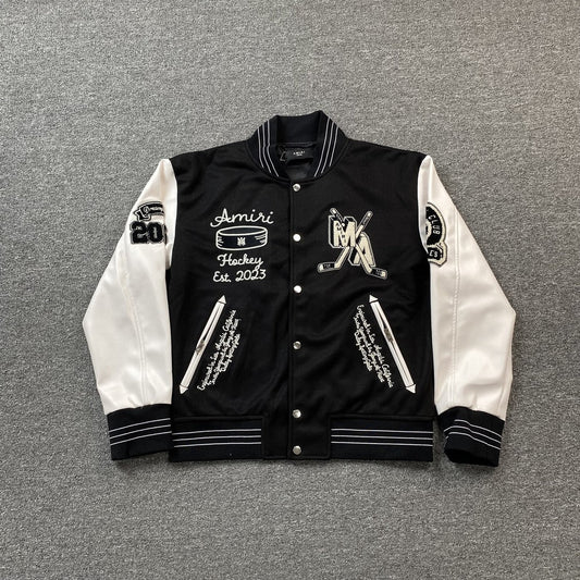 Campera Amiri Hockey Bomber Negra