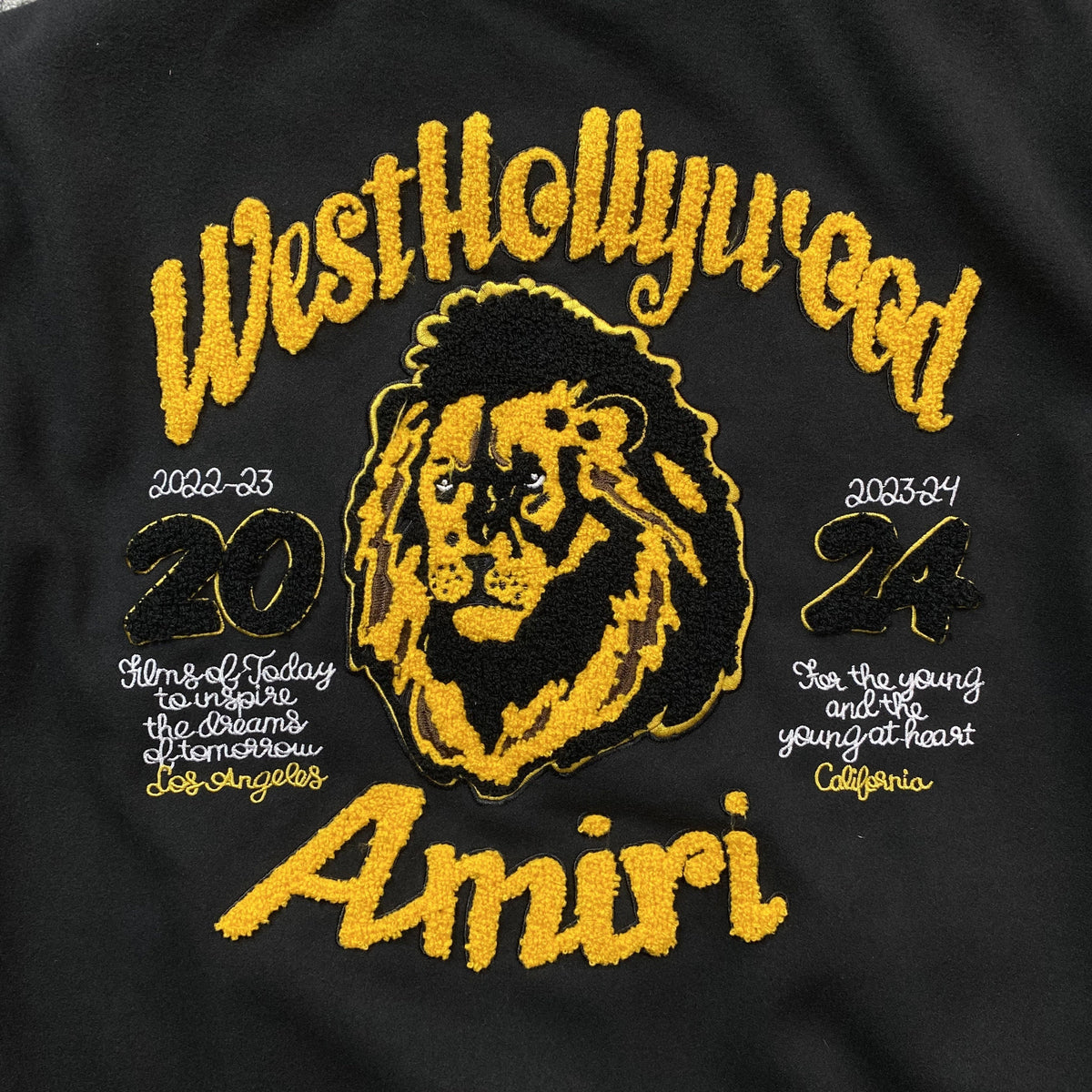 Campera Amiri Lion Negra