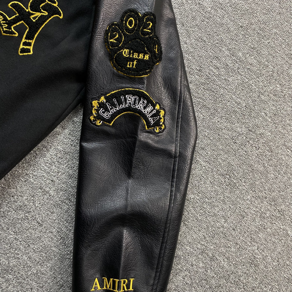 Campera Amiri Lion Negra