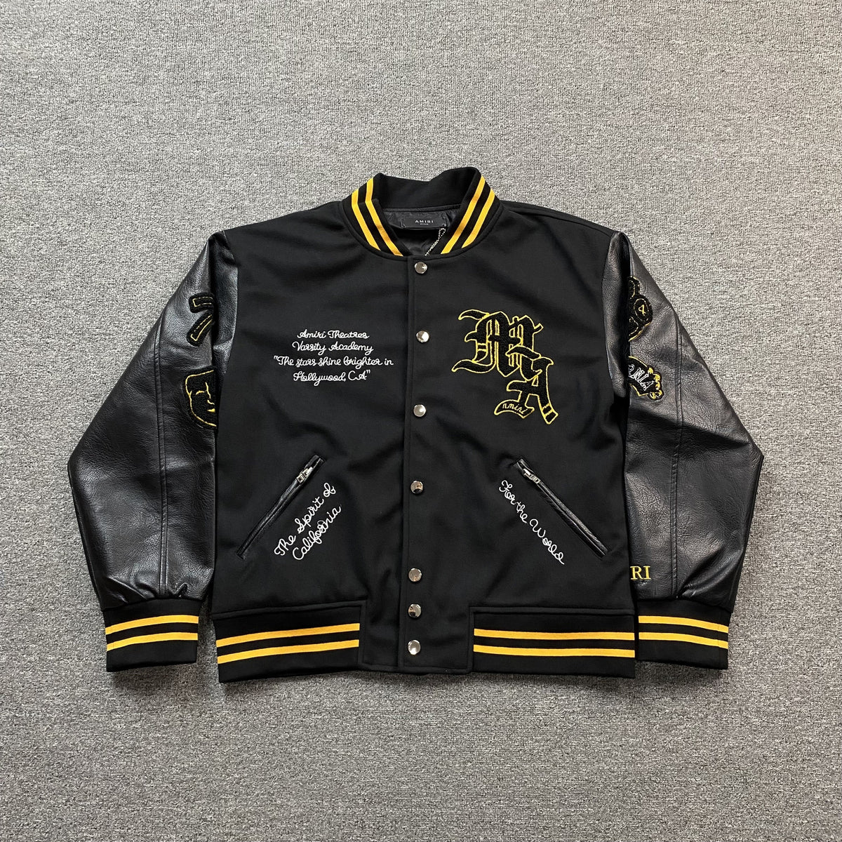Campera Amiri Lion Negra