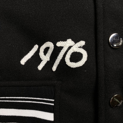 Campera Amiri Logo Patch Tiger Negra