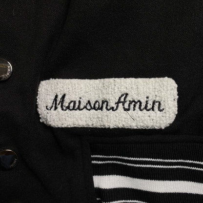 Campera Amiri Logo Patch Tiger Negra