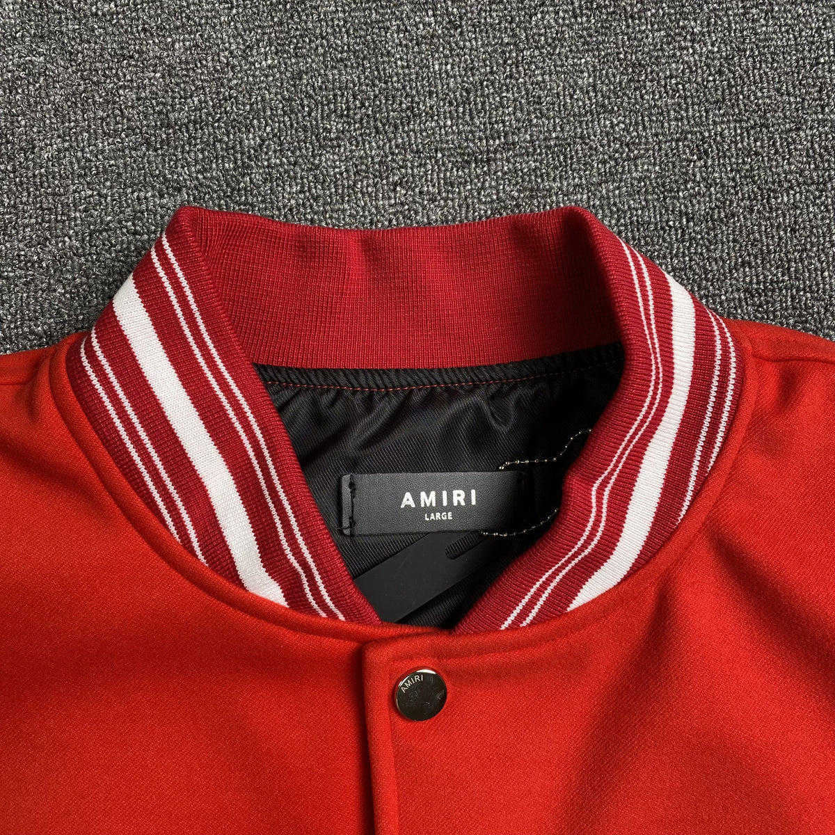 Campera Amiri Logo Patch Tiger Roja