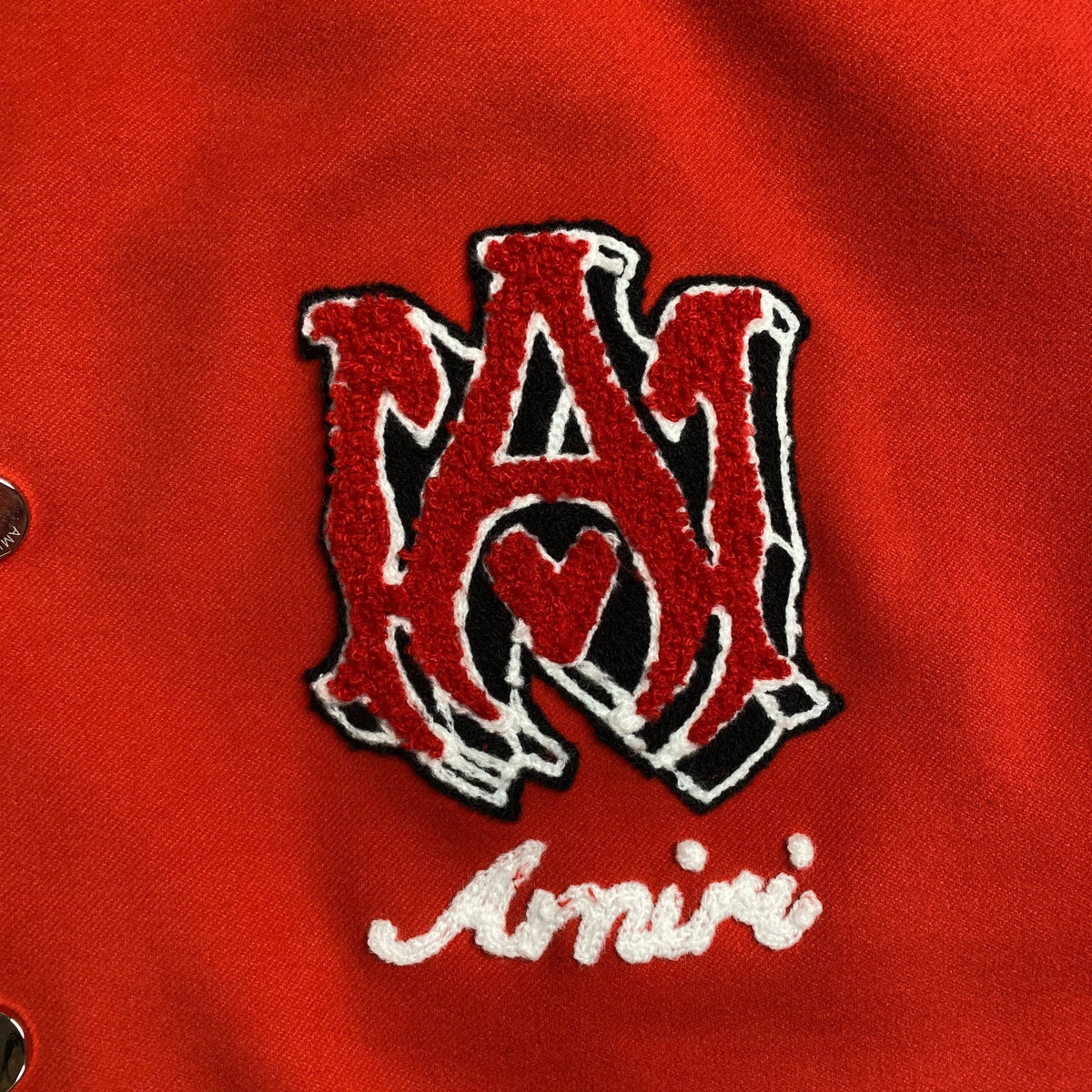 Campera Amiri Logo Patch Tiger Roja