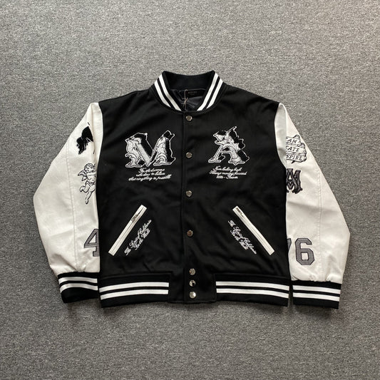 Campera Amiri Ma Angel Bomber Negra