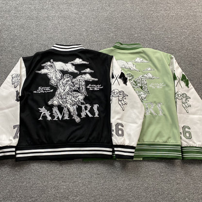 Campera Amiri Ma Angel Bomber Verde