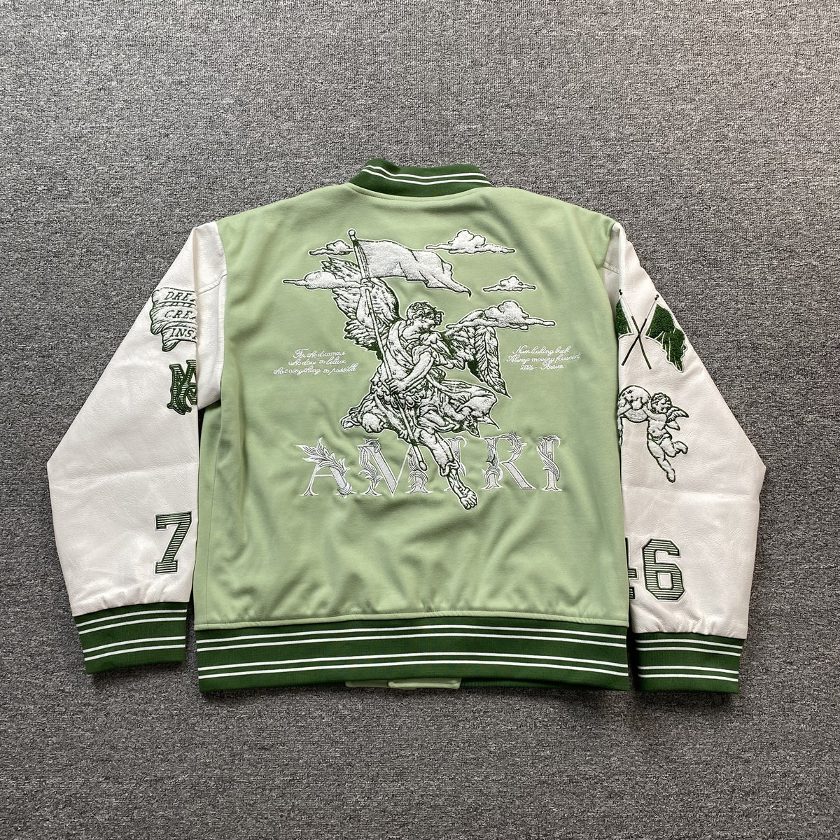 Campera Amiri Ma Angel Bomber Verde