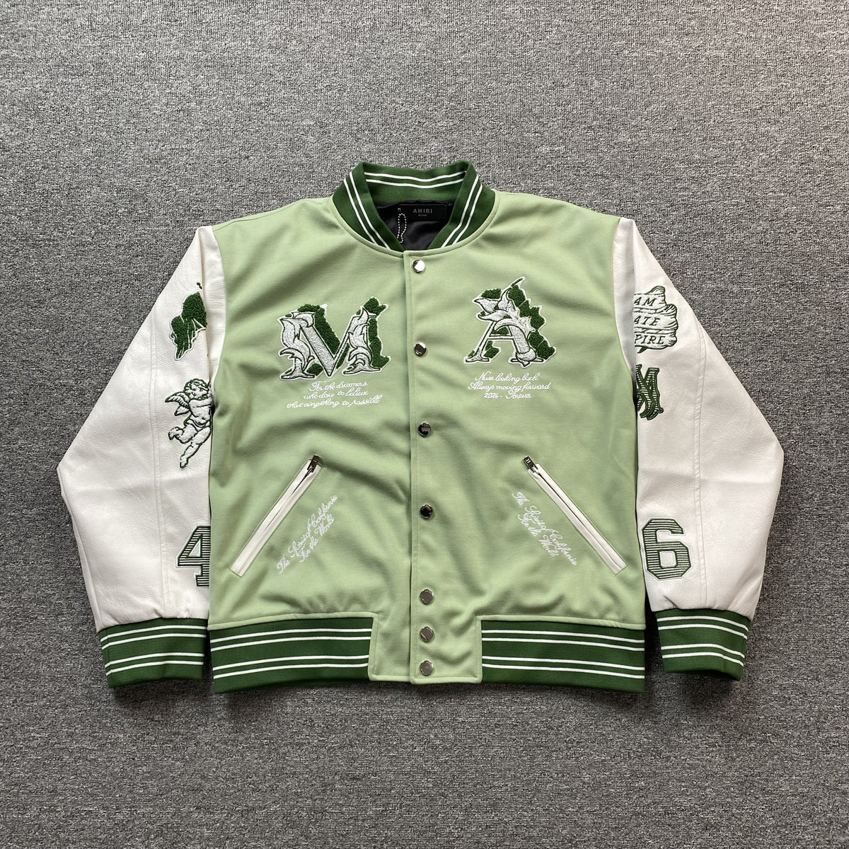 Campera Amiri Ma Angel Bomber Verde