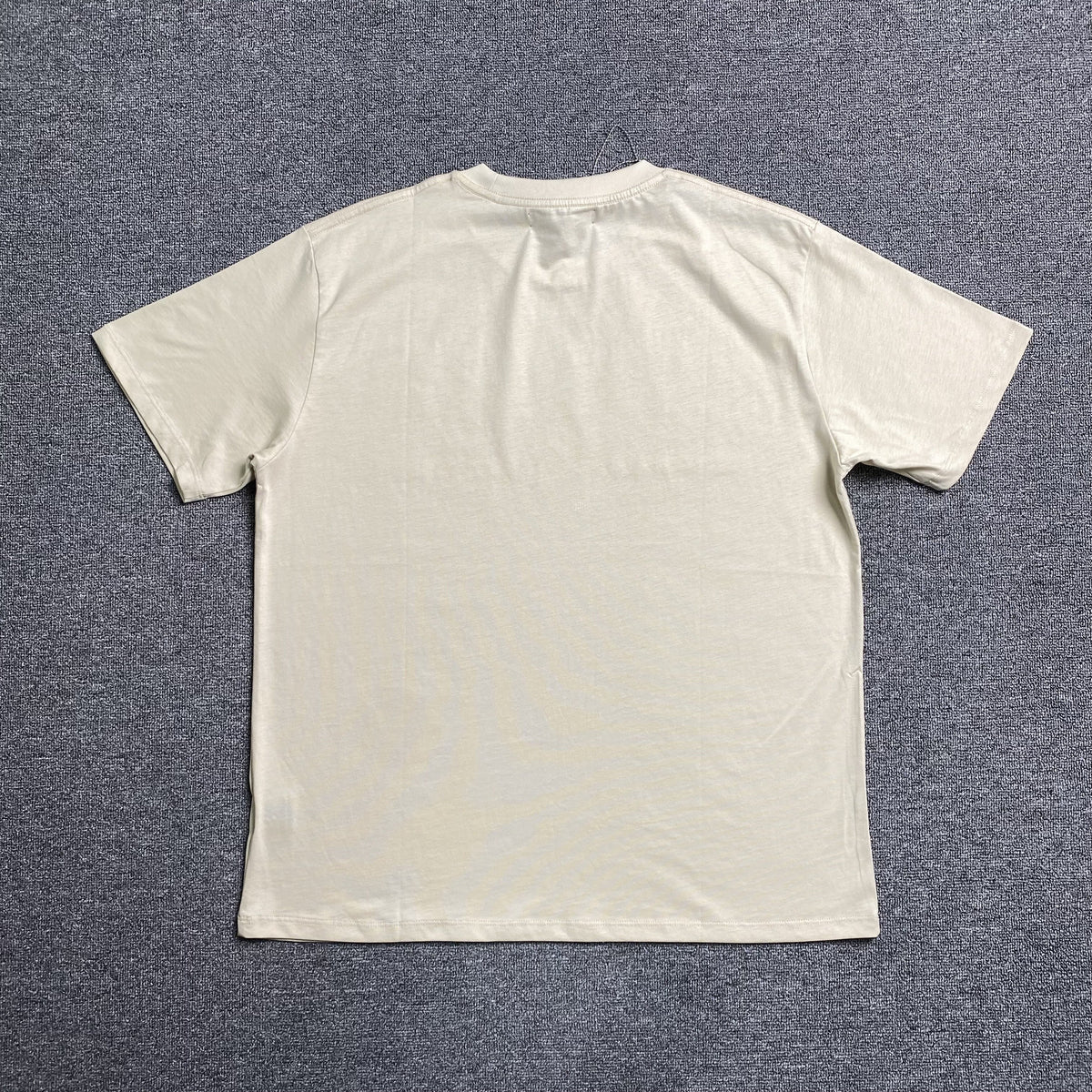 Remera Amiri Ma Bar Logo Beige