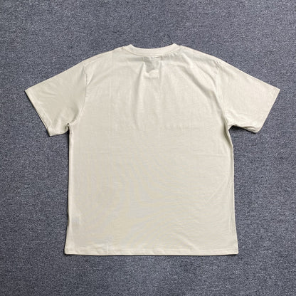 Remera Amiri Ma Bar Logo Beige