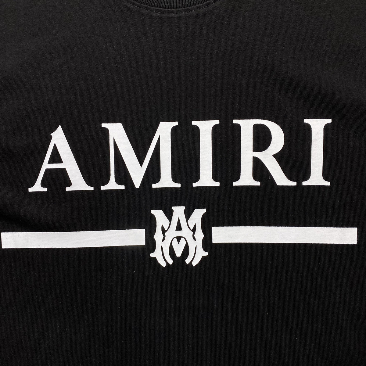 Remera Amiri Ma Bar Logo Negra