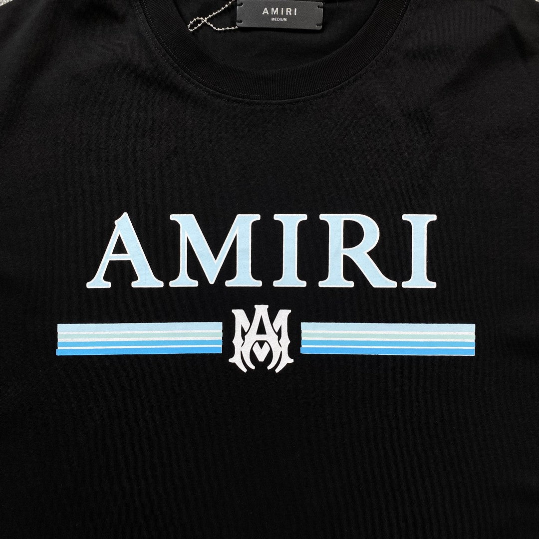 Remera Amiri Ma Bar Logo Negra