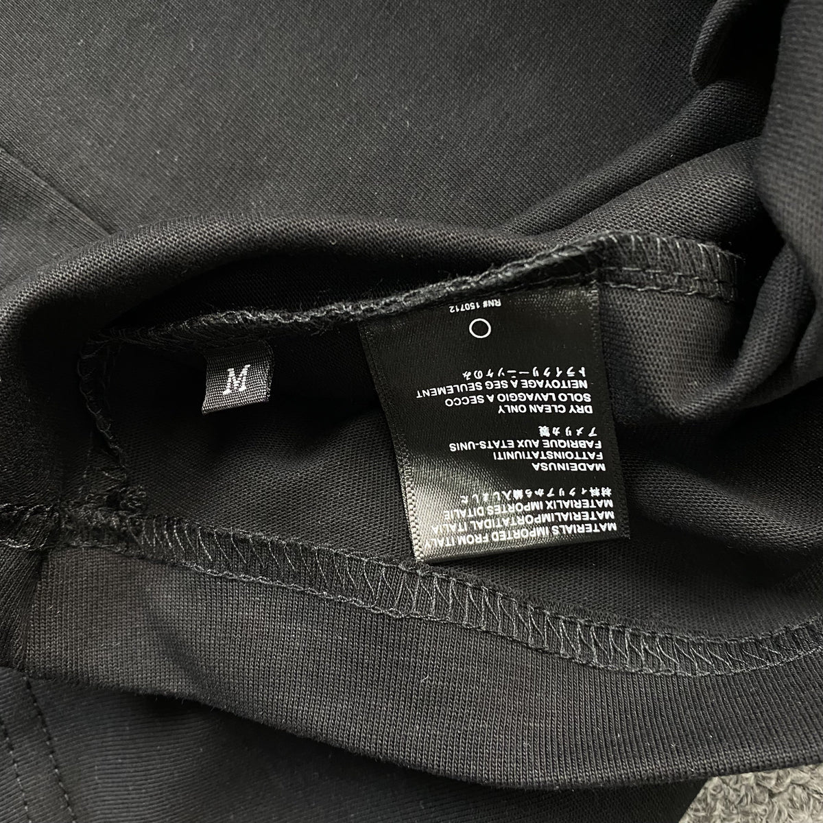 Remera Amiri Ma Bar Logo Negra