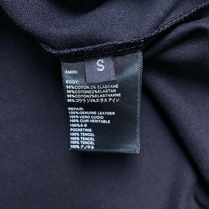 Remera Amiri Ma Bar Logo Negra