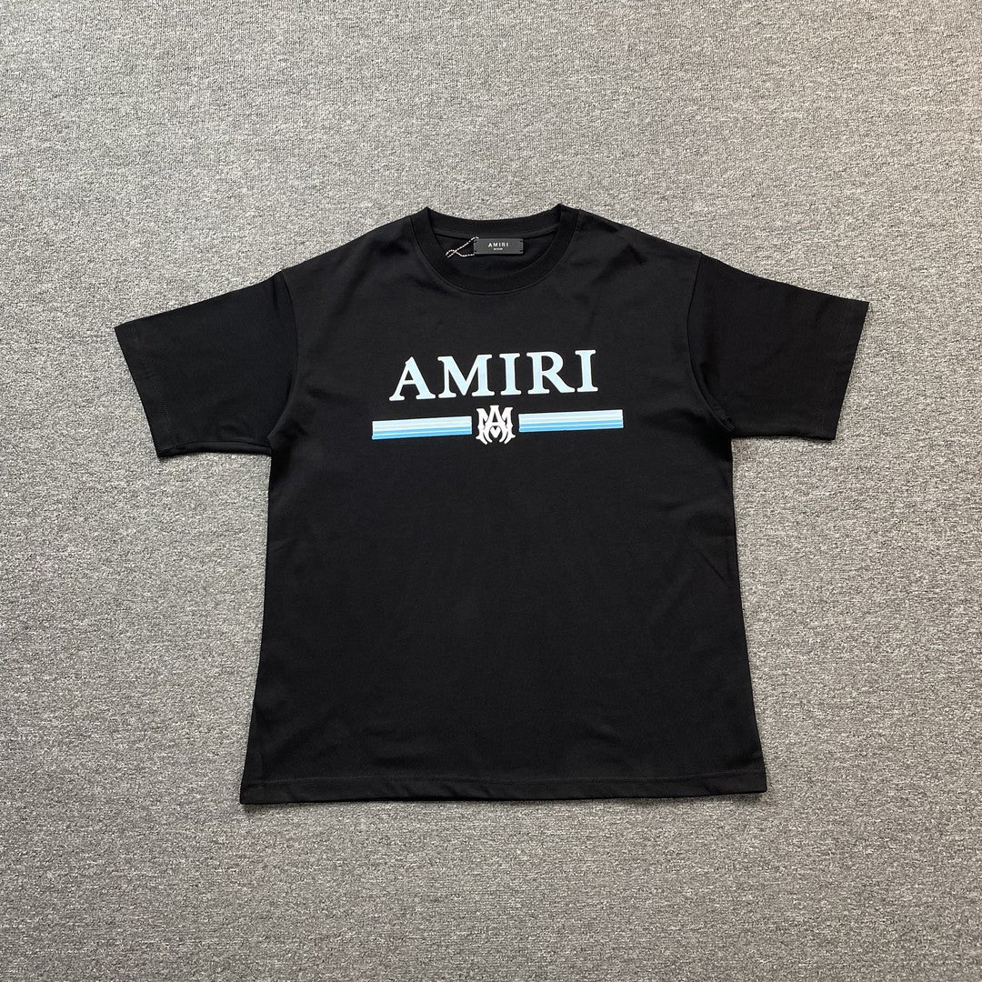 Remera Amiri Ma Bar Logo Negra