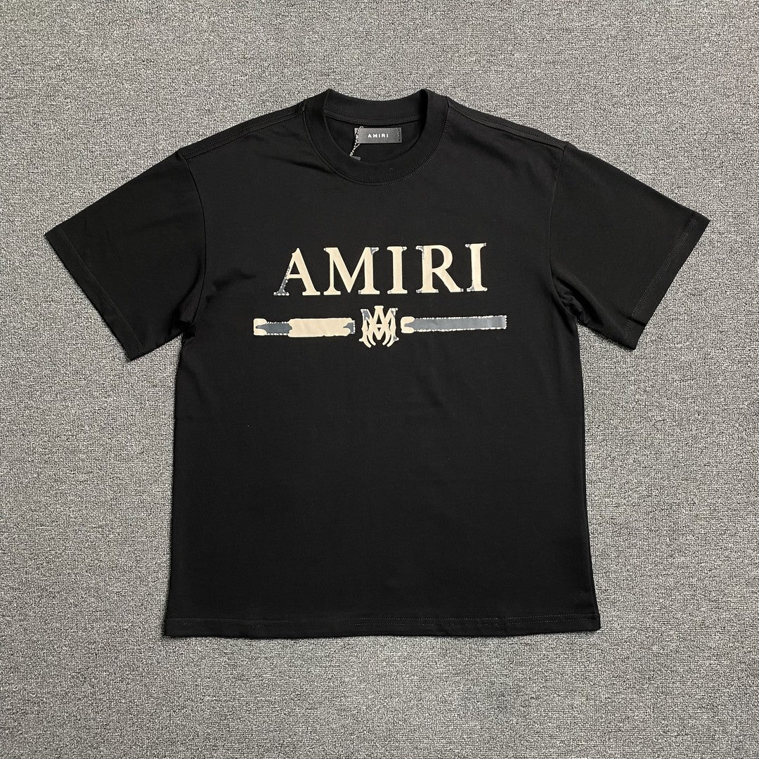 Remera Amiri Ma Bar Logo Negra