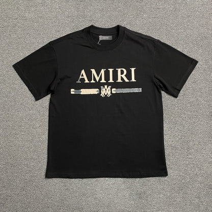 Remera Amiri Ma Bar Logo Negra