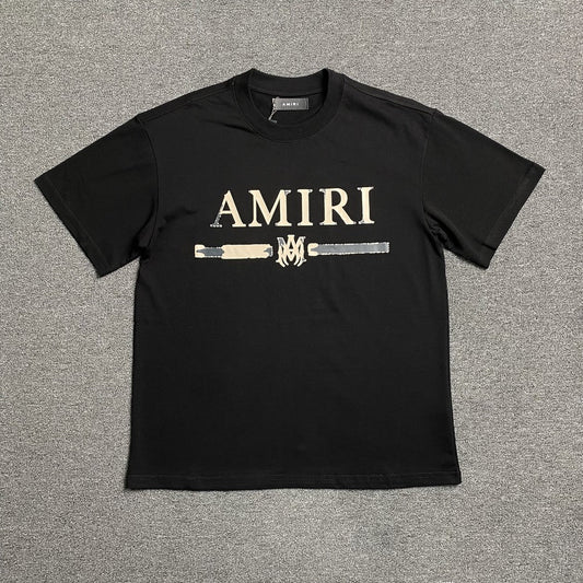 Remera Amiri Ma Bar Logo Negra