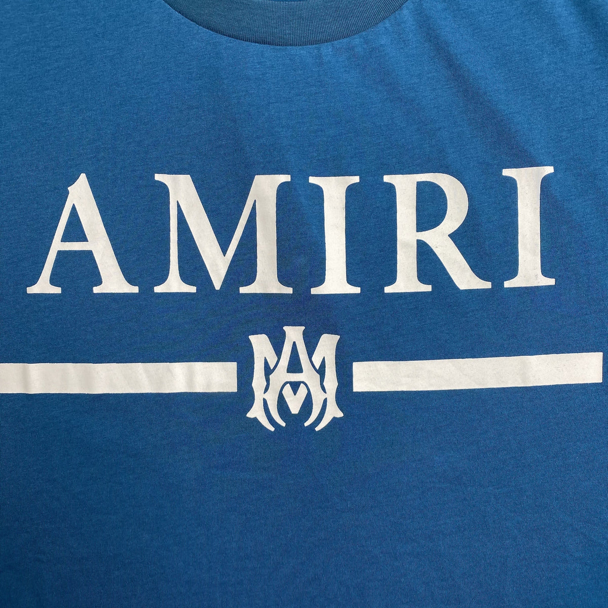 Remera Amiri Ma Bar Logo Azul