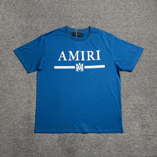 Remera Amiri Ma Bar Logo Azul