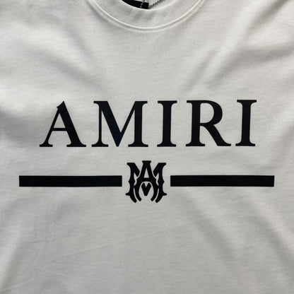 Remera Amiri Ma Bar Logo Blanca